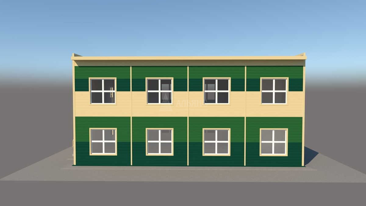 3D визуализация Офис из сэндвич-панелей - фото 10