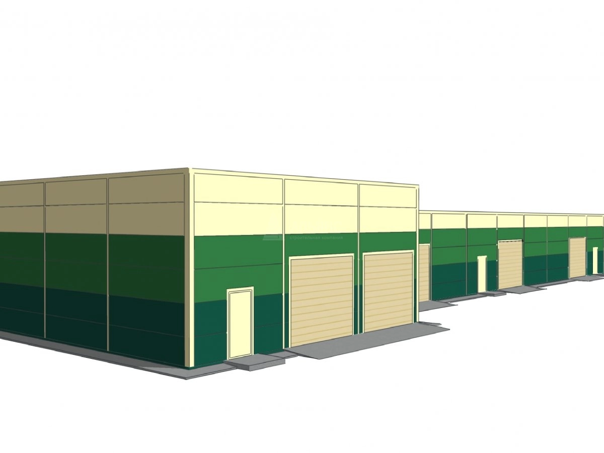 3D визуализация Склад из сэндвич-панелей - фото 5