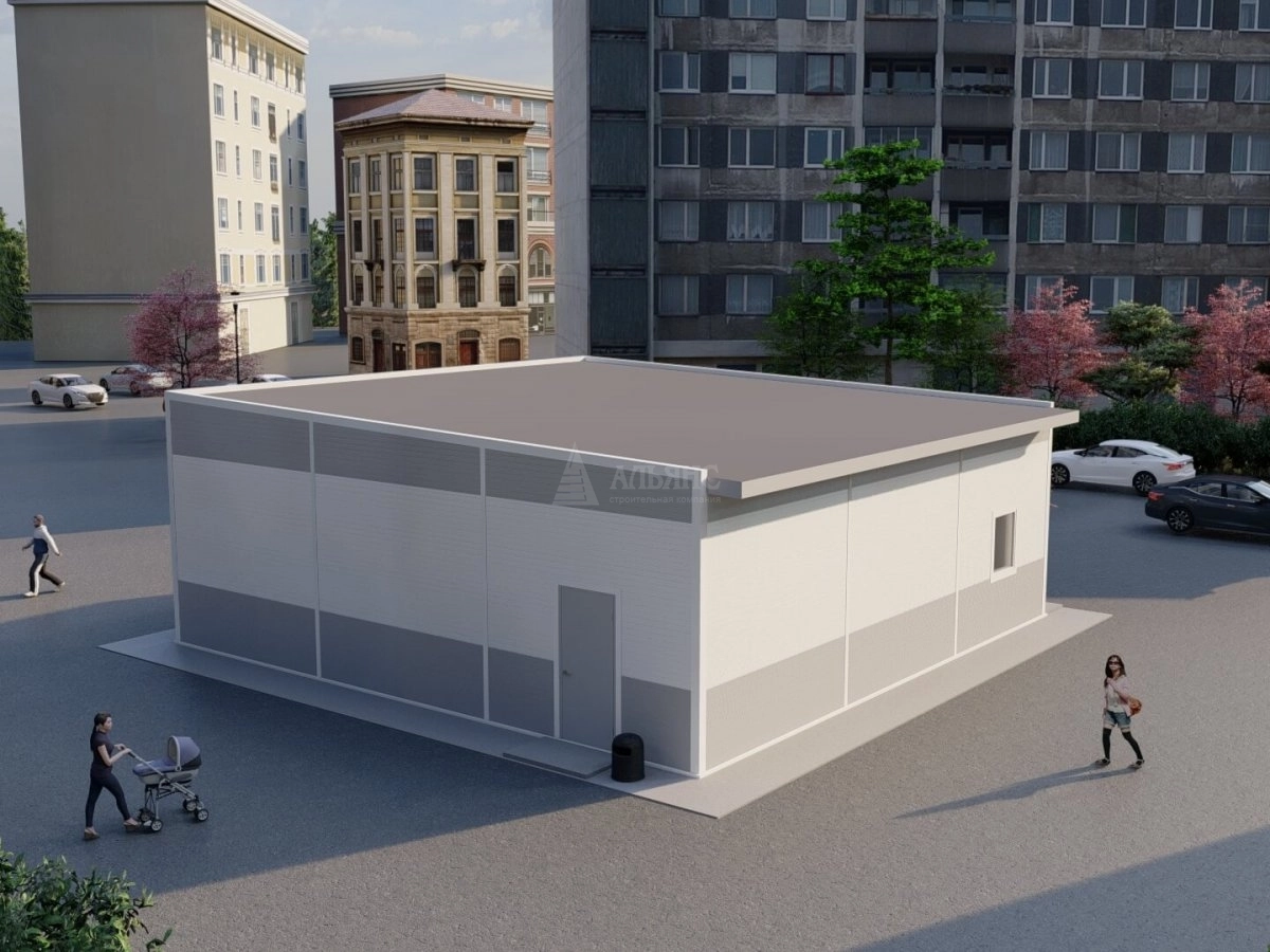 3D визуализация Магазин из сэндвич-панелей - фото 4