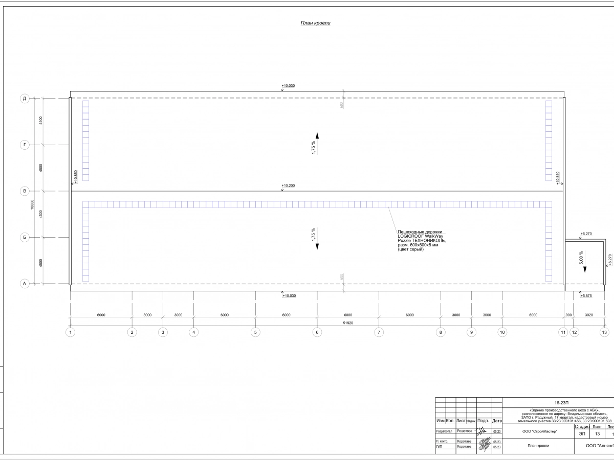 Планировка Цех с АБК из сэндвич-панелей -  фото 5